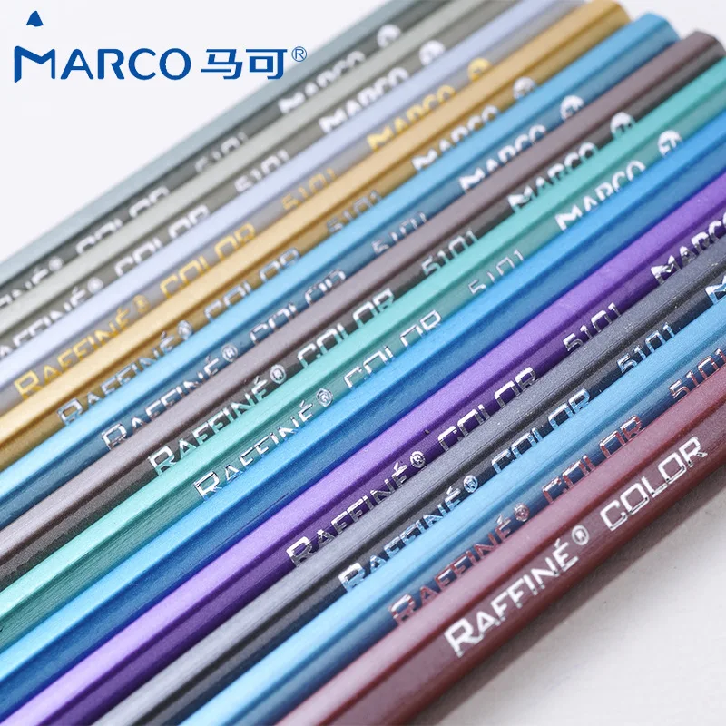 Marco Professional 6/12 видов цветов металлический карандаш цветные карандаши для