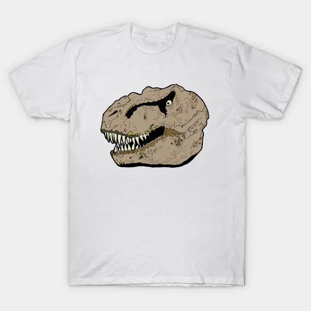 Весна С Ограниченной платье женщины T-Rex Динозавра Дизайн-T Rex футболка Короткое