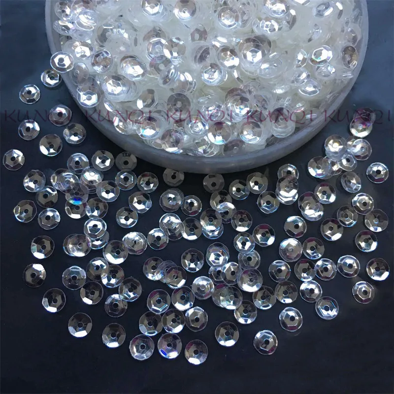 Круглая прозрачная пайетка 30 г (5000 шт.)/50 4 мм|transparent sequins|sequins sewinggarment accessories |