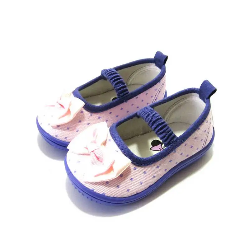

Toddler Baby Shoes Newborn Girls Soft Soled casual cotton Princess Bowknot Anti-Slip First Walkers Shoes