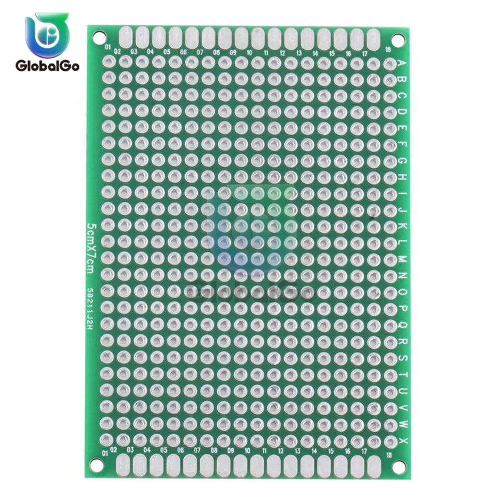 3 шт./лот 5X7 см двухсторонний медный Прототип PCB универсальная плата