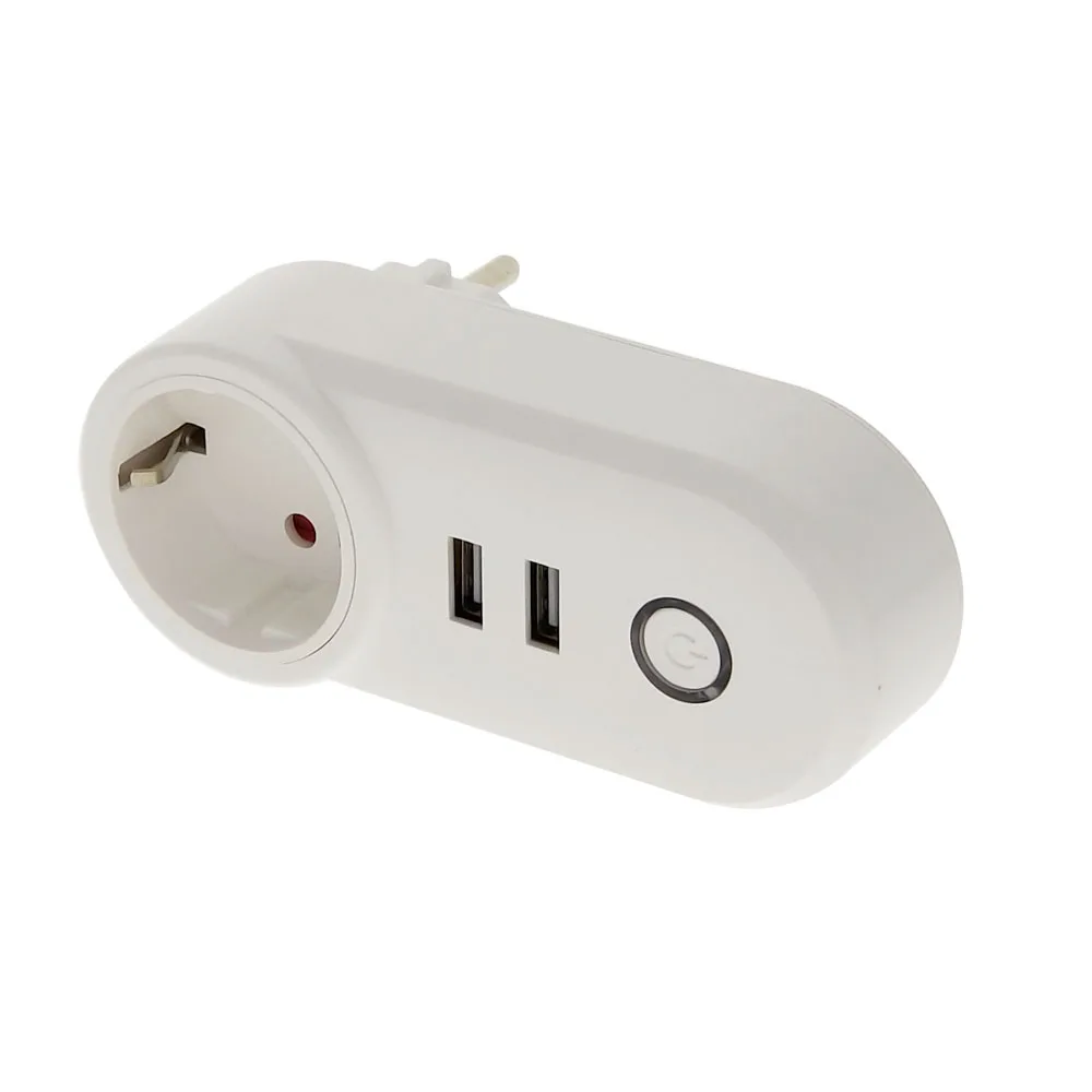 FrankEver Израиль Wi Fi Smart Plug с двумя портами USB Розетка таймером беспроводной умная