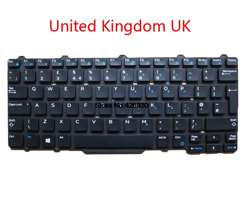 Клавиатура для ноутбука бренд DELL для серии Latitude E5450 5450 E5470 английский США Русский RU латинский язык бразильский бр Великобритания японский JP Франция fr