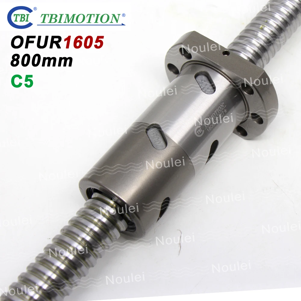TBI 1605 шариковый винт C5 Ground DFU1605 Новый OFU1605 800 мм с противоударным шариковым винтом