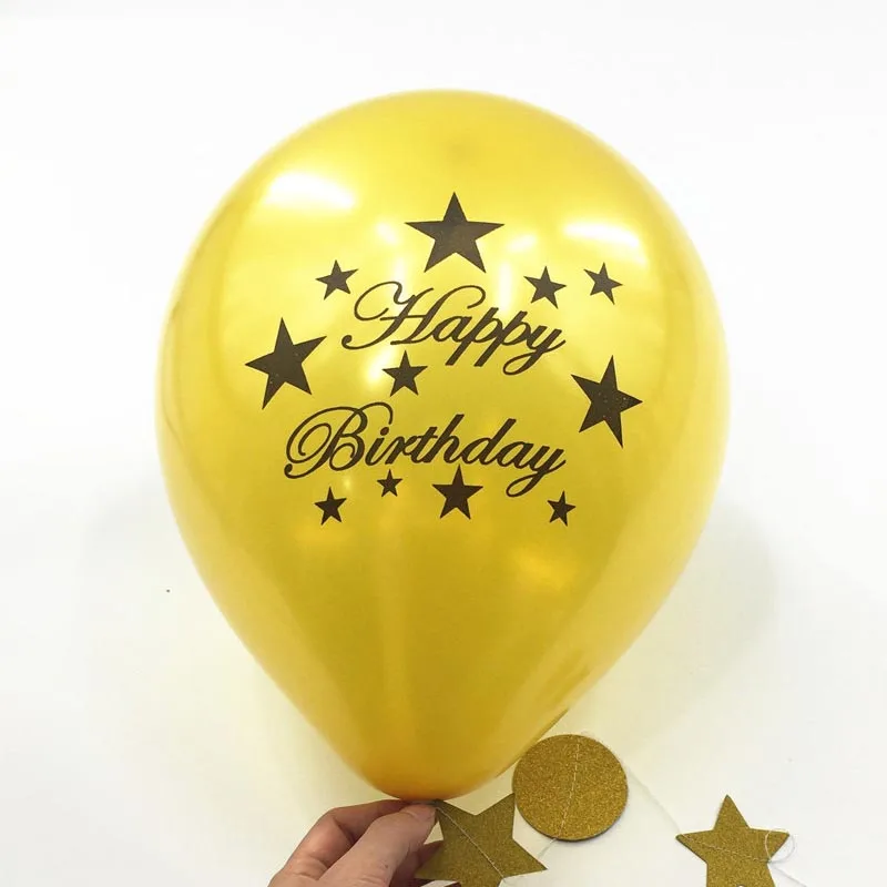 10pcs/lot happy birthday balloon party 30 40 50 60 anniversary supplies ballon Decoration latex wedding balloons | Дом и сад