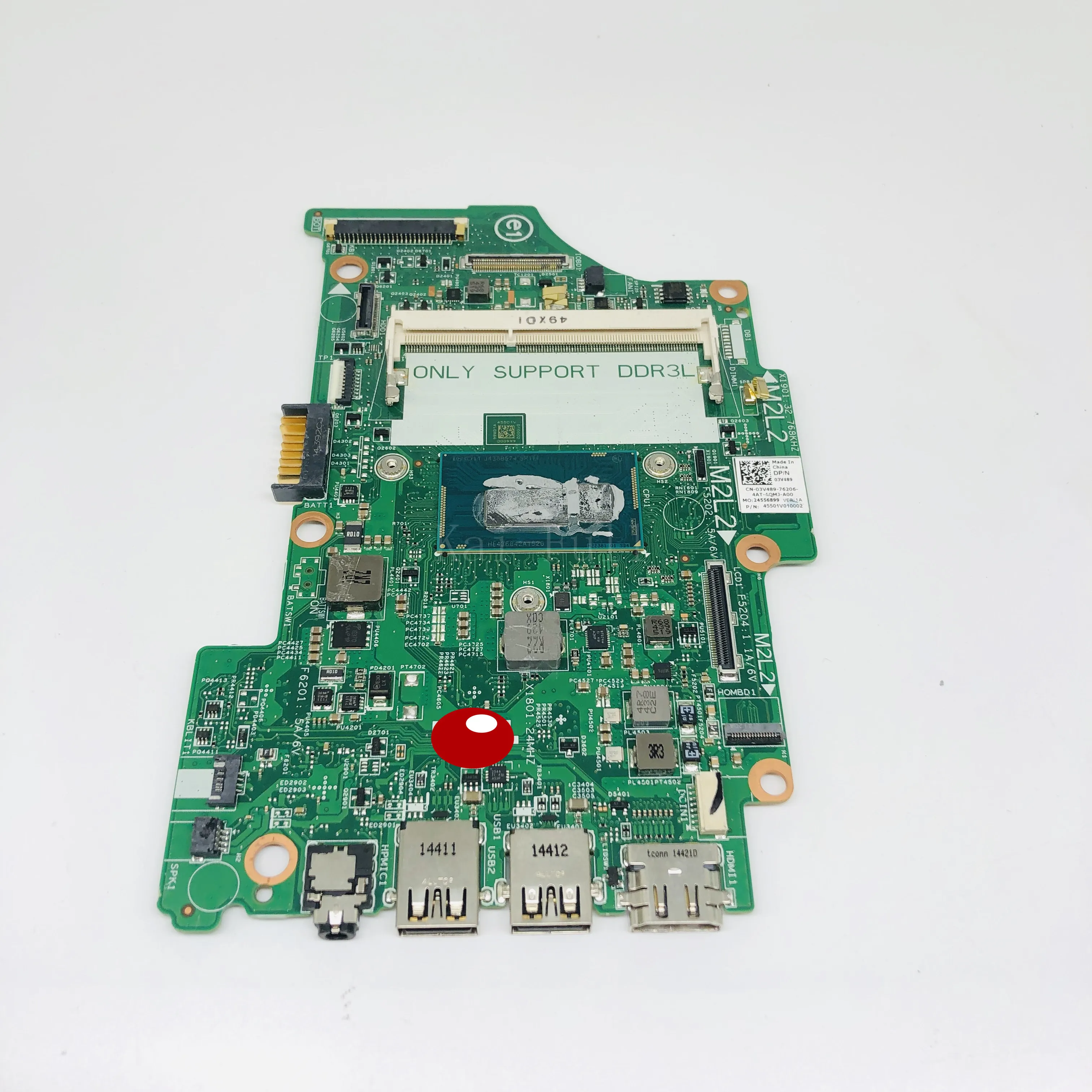 CN-03V489 3V489 FOR Dell Inspiron 11 3148 7347 Motherboard I5-4210U 13321-1 PWR:8X6G1 mainboard NOTEBOOK PC | Компьютеры и офис