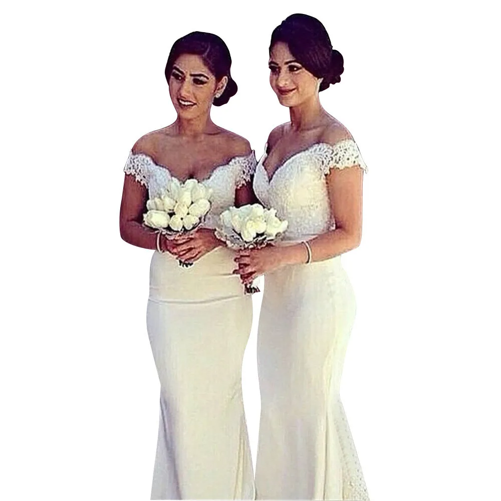 Летнее женское платье Русалочки с v образным вырезом и открытыми плечами