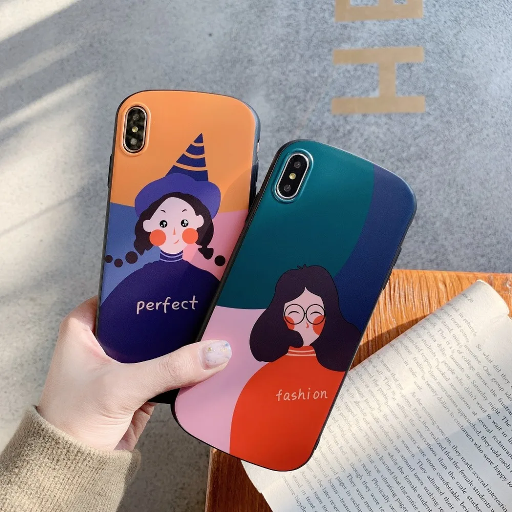 Модный Роскошный силиконовый чехол для телефона девочек iphone 6 S 7 8 plus X XR XS MAX Мягкий