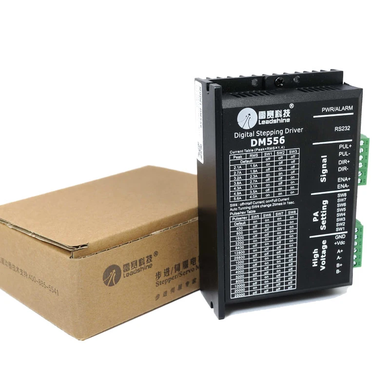 Leadshine DM556 DM856 2-phase Stepper Motor Driver 57/86 Stepper DC Motor Driver