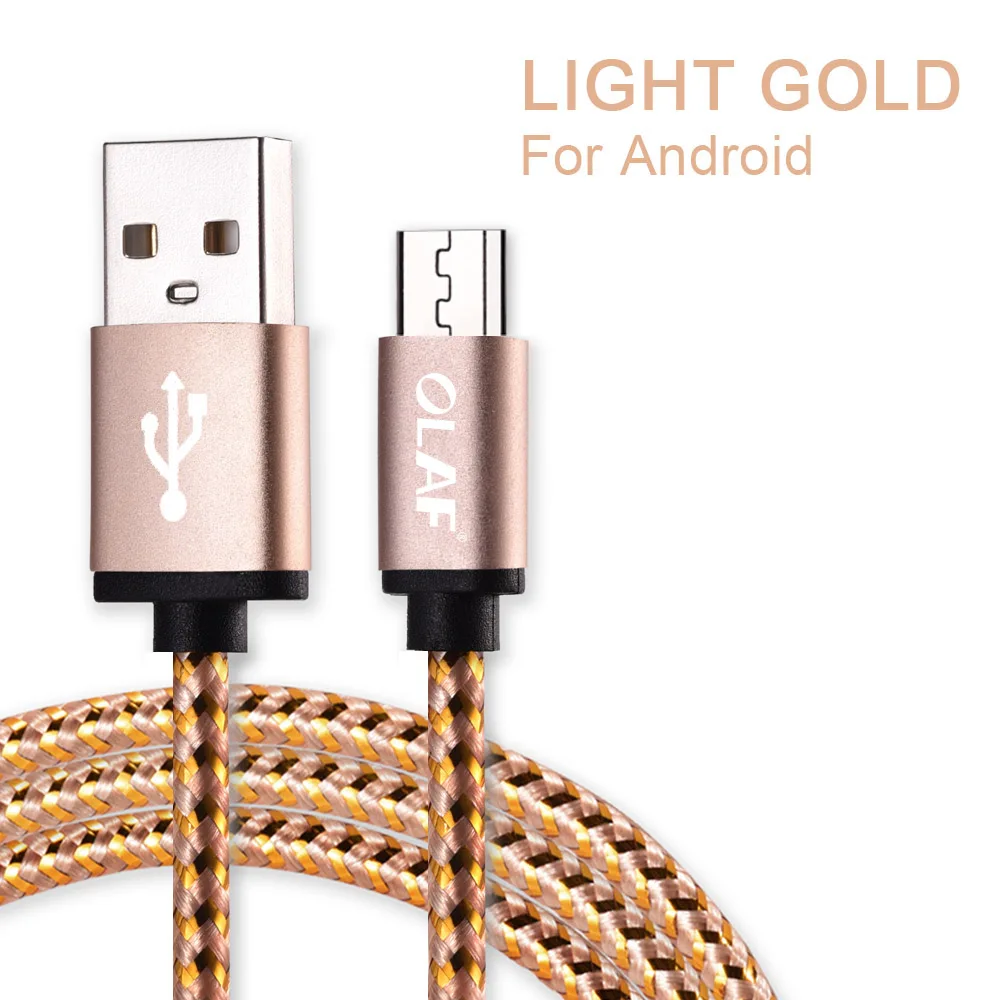 Yellow Олаф Micro USB кабель 1 м 2 м 3 м Microusb кабель для быстрой зарядки и синхронизации данных для Xiaomi samsung huawei LG Andriod кабели для мобильных телефонов - Цвет: Yellow
