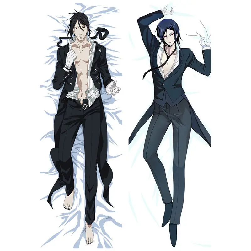 Аниме Черный Bulter наволочки Kuroshitsuji Dakimakura Чехол сексуальные девушки 3D двухсторонняя постельные принадлежности обниматься тела Чехол BB02A - Цвет: Polyester