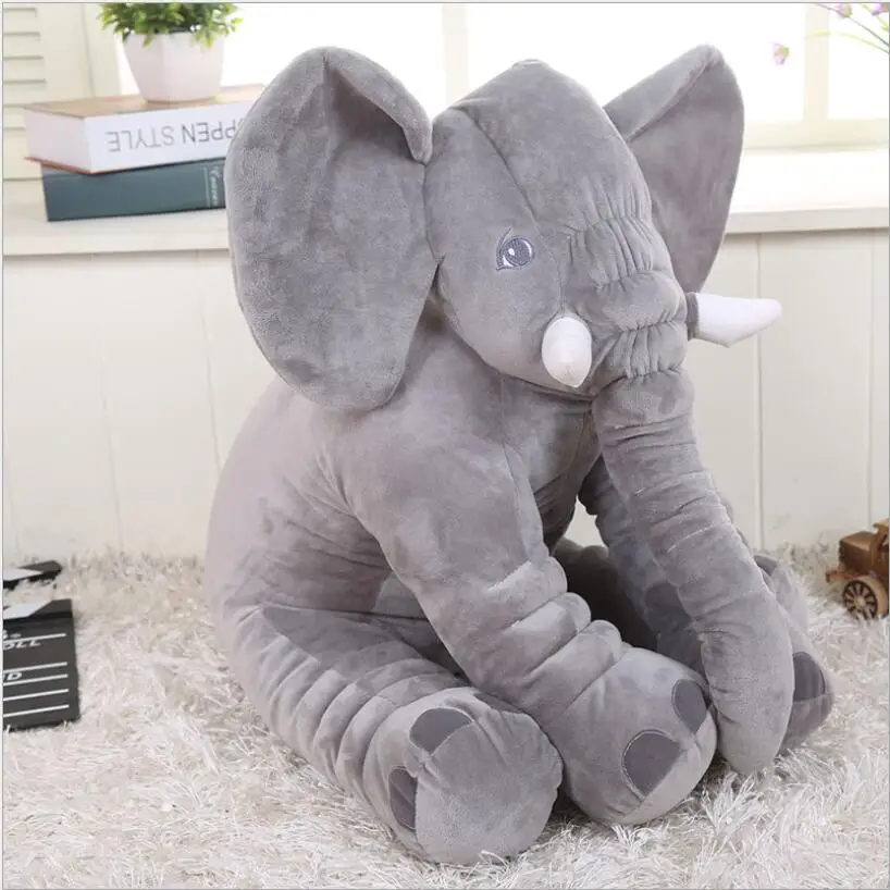 33cm High Quality Lovely Plush Elephant Toy Soft Fabric Animal Doll For Baby &amp Kids Sleeping Quiet |