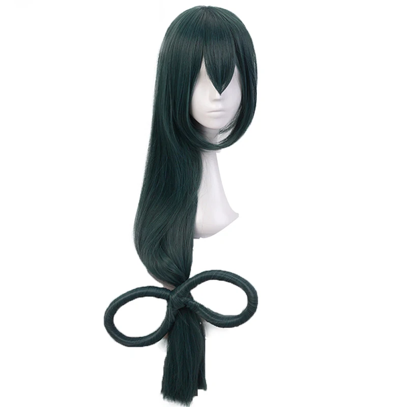 Зеленый Ebingoo парик Asui Tsuyu Boku No Hero Academy, парик для косплея, аниме, мой герой Academy, Длинные прямые зеленые синтетические женские парики для косплея - Цвет: Зеленый