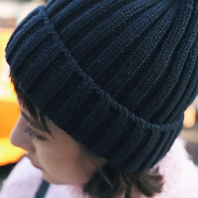 

COKK Womens Hats Knitted Beanie Hats Autumn Winter Knitting Wool Skullies Beanies Men Solid Color Unisex Casual Knit Bonnet Cap