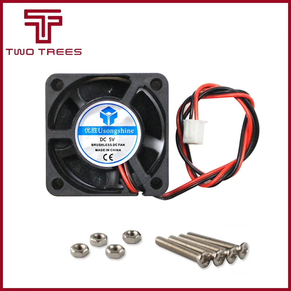 10 шт./лот 40x40x20 мм DC 5 V/12 V/24 V 2-Pin 5 лезвий охладитель 40 мм* 40 мм* 20 мм Бесщеточный Мини Вентилятор охлаждения 4020 подарок винт