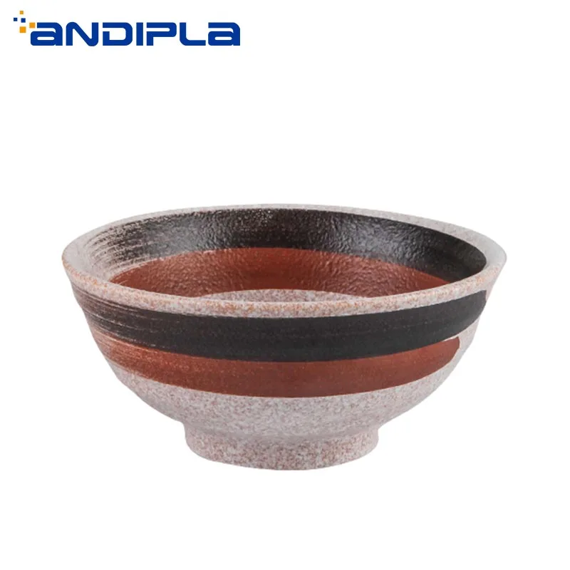 Креативная винтажная керамическая миска с ручной росписью 6/7/8 дюйма украшение