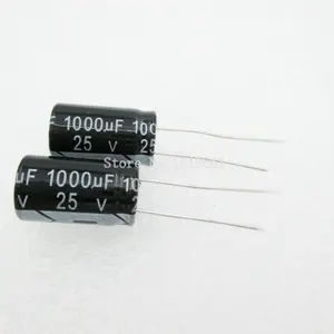10 шт.лот Алюминиевый Электролитический Конденсатор 1000 мкФ 25 в 10*17 электролитический конденсатор 25 в 1000 мкФ горячая распродажа