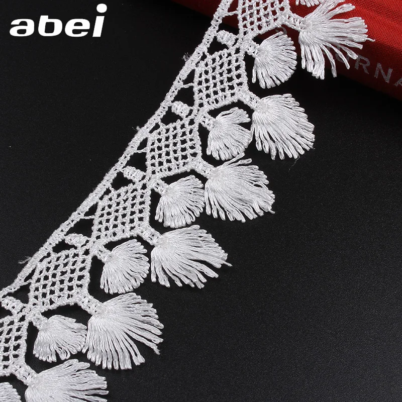 5 ярдов/партия растворимая белая кружевная лента для свадебного платья|Кружево| |