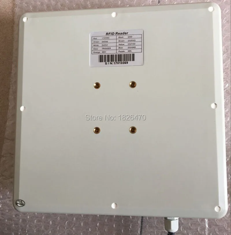RFID считыватель 6 м длинный диапазон Uhf 902 ~ 928 МГц частот Поддержка ISO18000-6C(EPC C1G2)