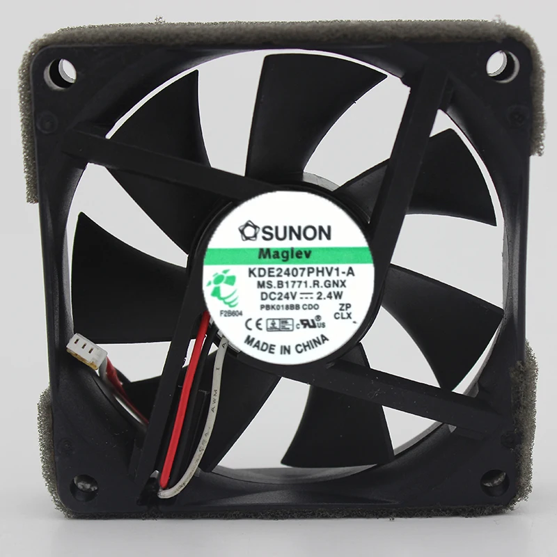 70 мм вентилятор оригинальный для Sunon 7 см 24V 2,4 W KDE2407PHV1-A 3-проводной Вентилятор охлаждения 7015