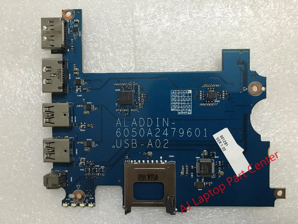 Оригинальная звуковая плата для HP EliteBook 8770 Вт USB разъем с кардридером 6050A2479601 A02 rev 3