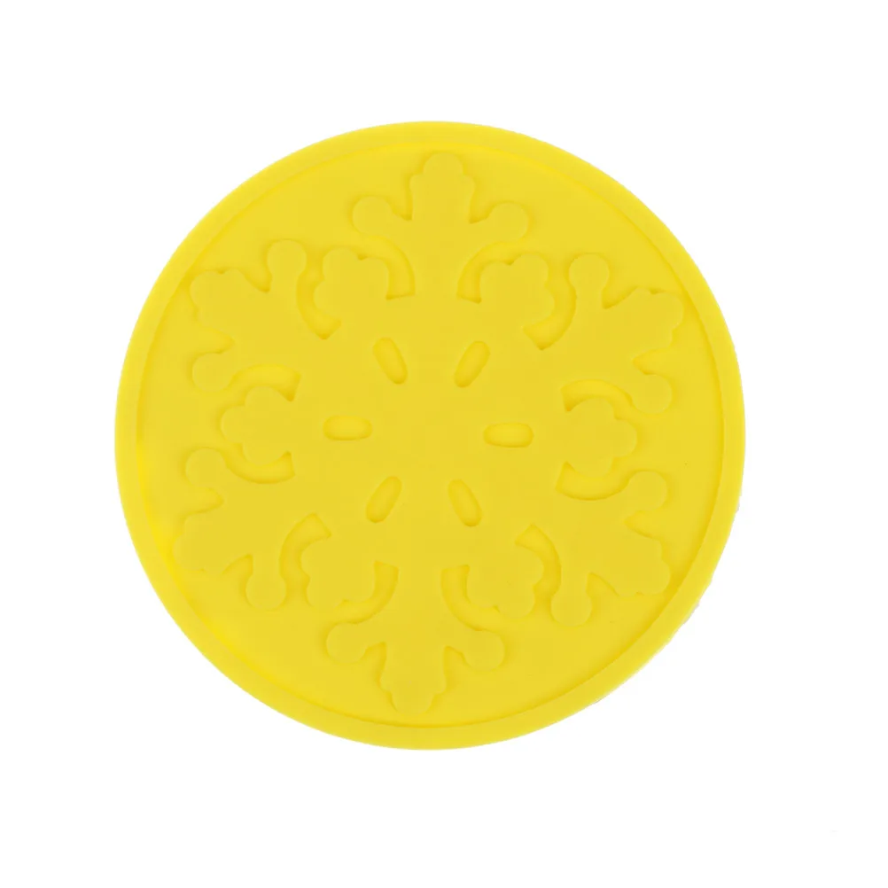 1 шт. силиконовый цветной коврик в виде снежинок для украшения стола чайная чашка