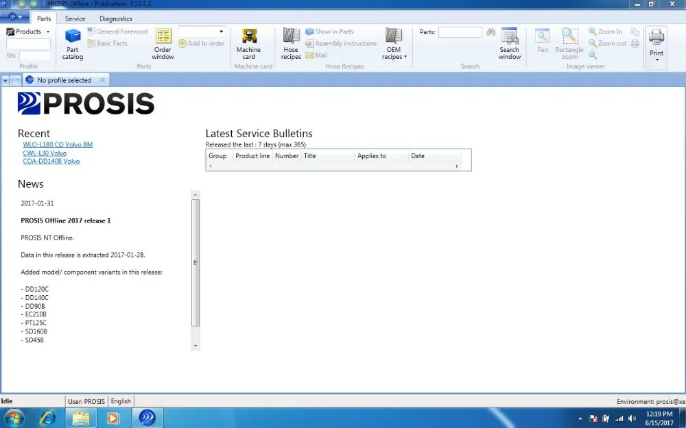 2017 год новейшая версия строительного оборудования PROSIS 01 (Запчасти + ремонт) ForVolvo| |