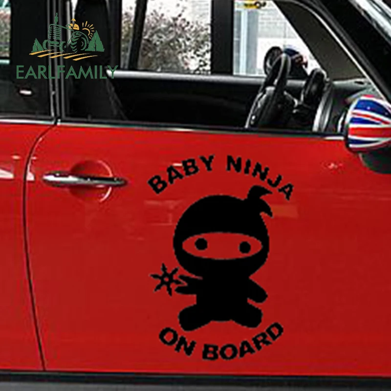 EARLFAMILY 36 5 см x 50 детский ниндзя на борту Милая Детская безопасность автомобильная
