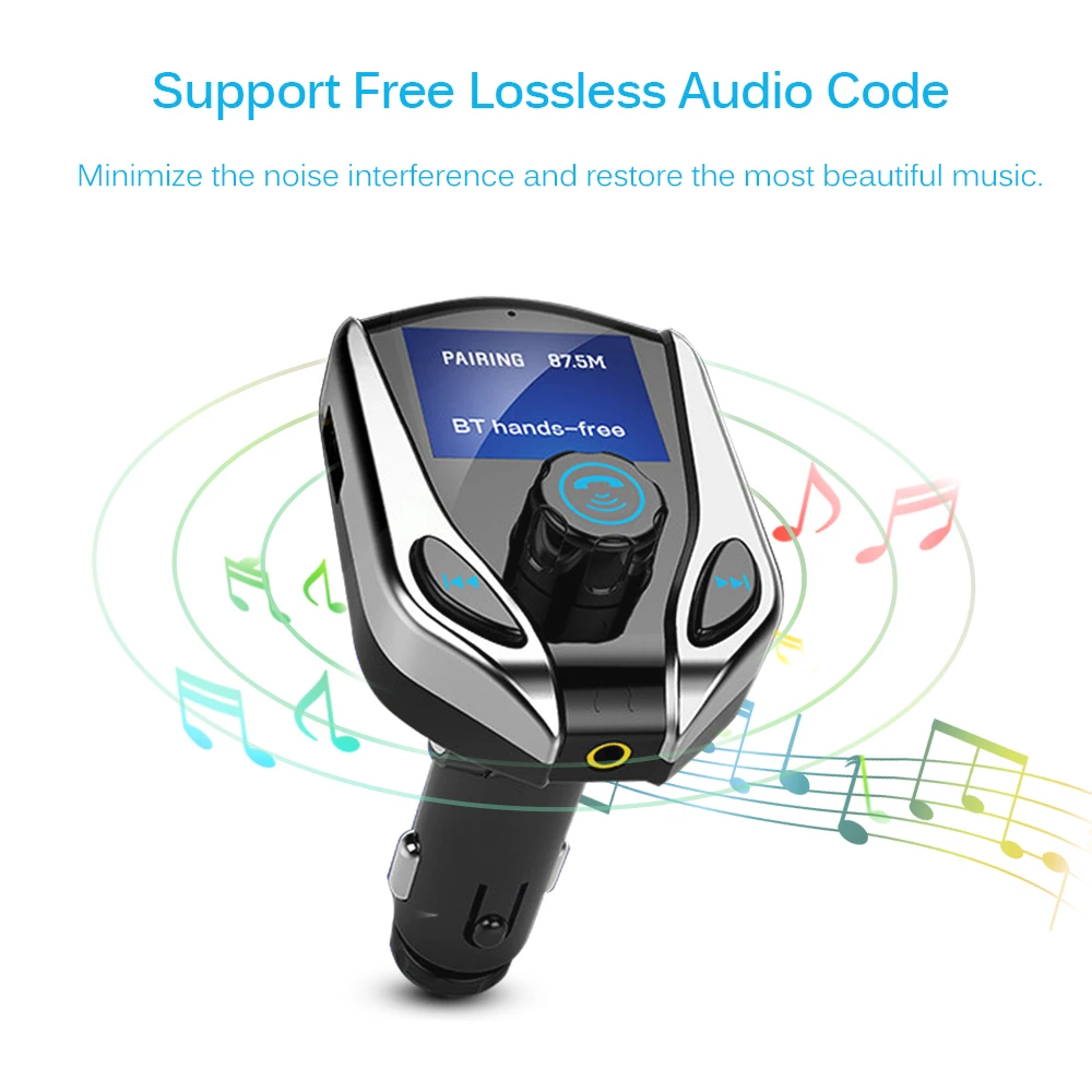 Автомобильный MP3 аудио плеер Bluetooth FM передатчик беспроводной модулятор