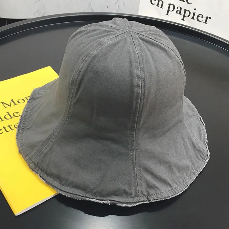 Summer new women's caps casual decorative cloth cap city Bucket Hat monochrome simple beach girl sun hats free shiping sale |