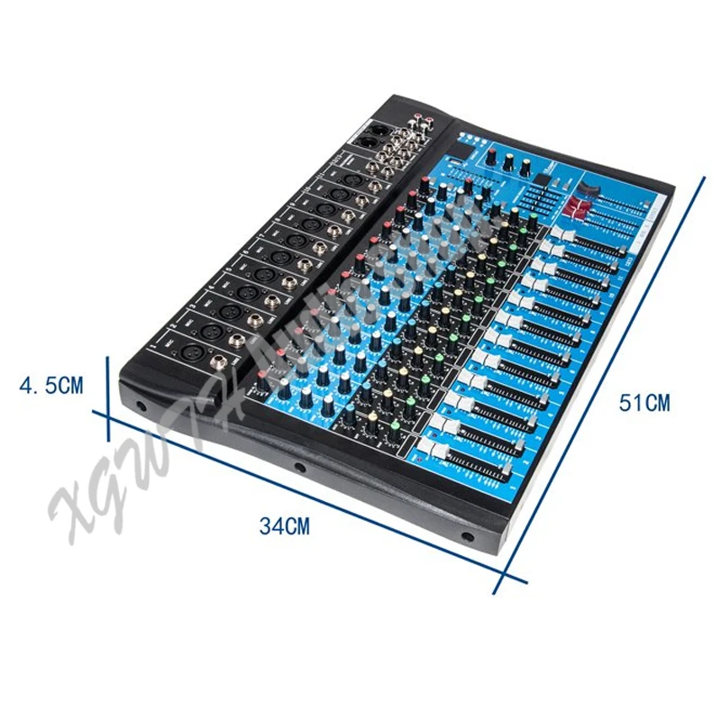 12 каналов Bluetooth DJ микшер 16 DSP цифровые эффекты звуковая микшерная консоль для