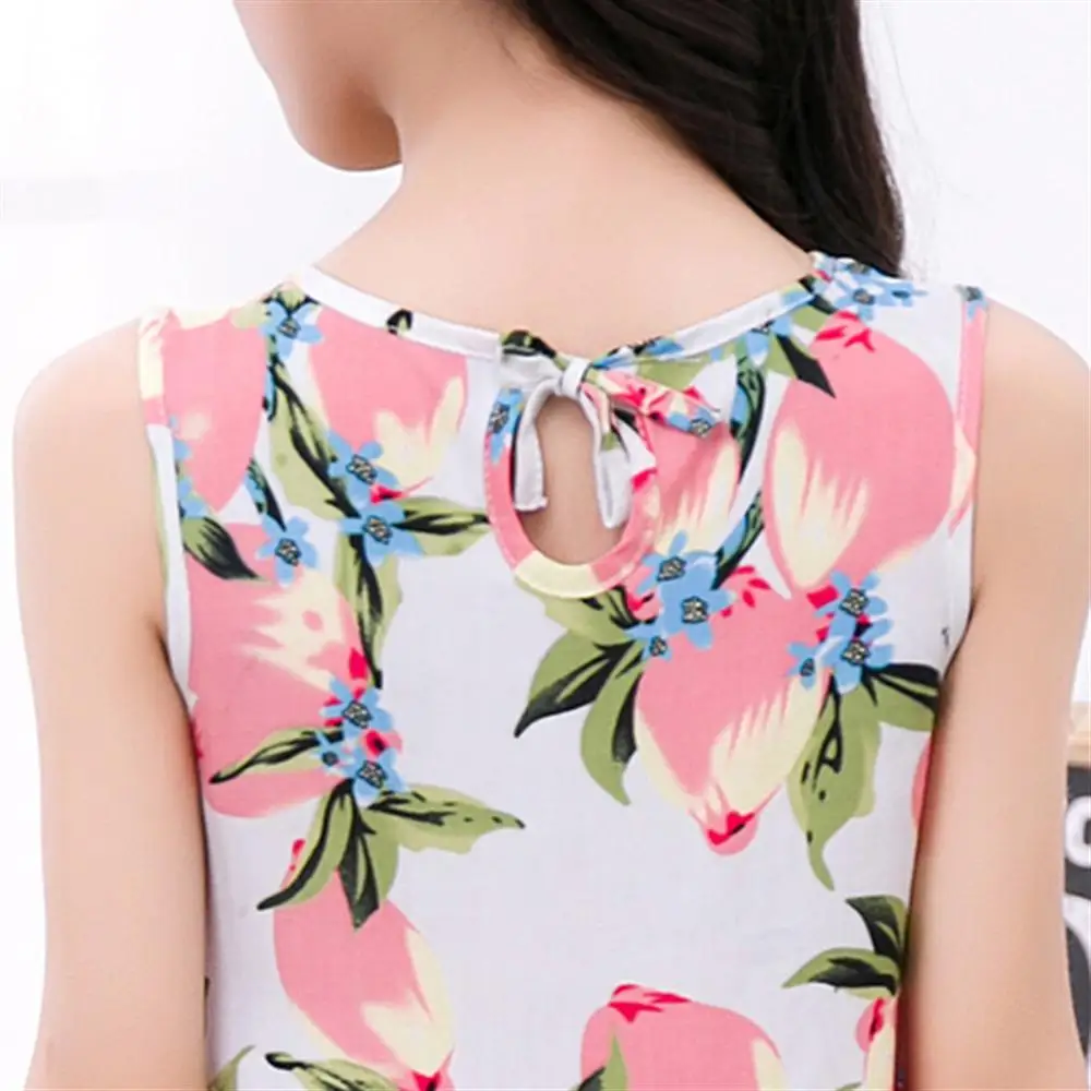 2018 Платье для маленьких девочек брендовые летние пляжные Стиль Цветочный принт