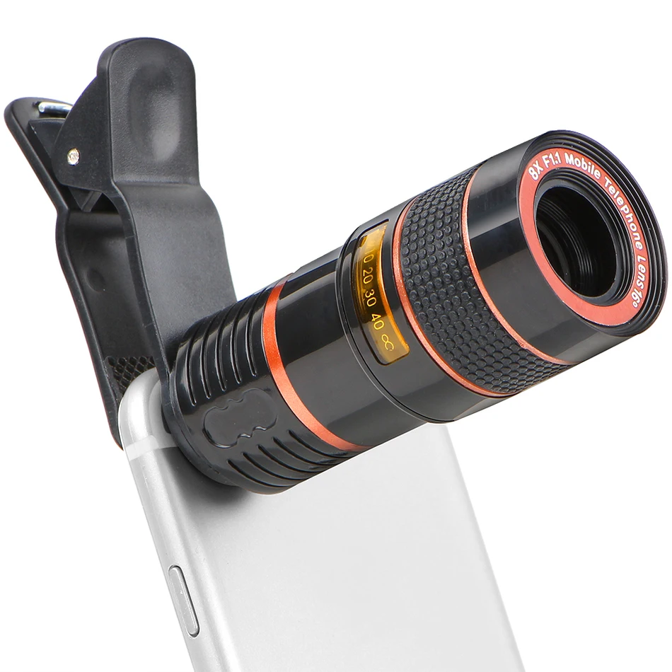 8X телефото телескоп Lentes + Штатив Держатель макрос телескопа Широкий формат Fisheye