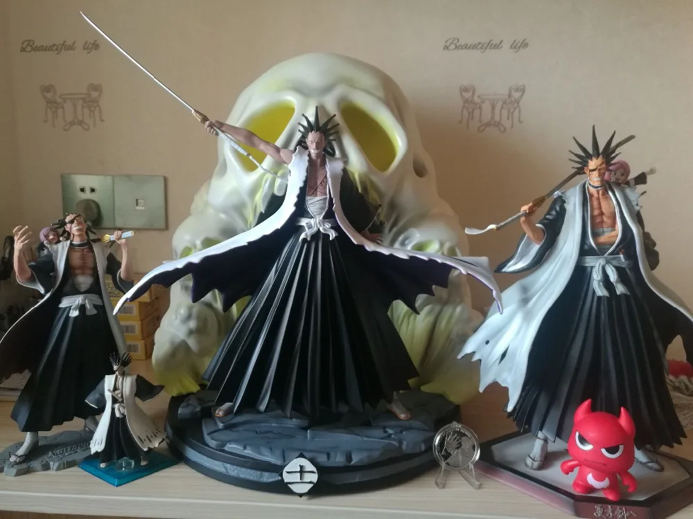 MODEL FANS IN-STOCK BLEACH 34cm height Kenpachi Zaraki and Kusajishi Yachiru GK resin made for Collection | Игрушки и хобби
