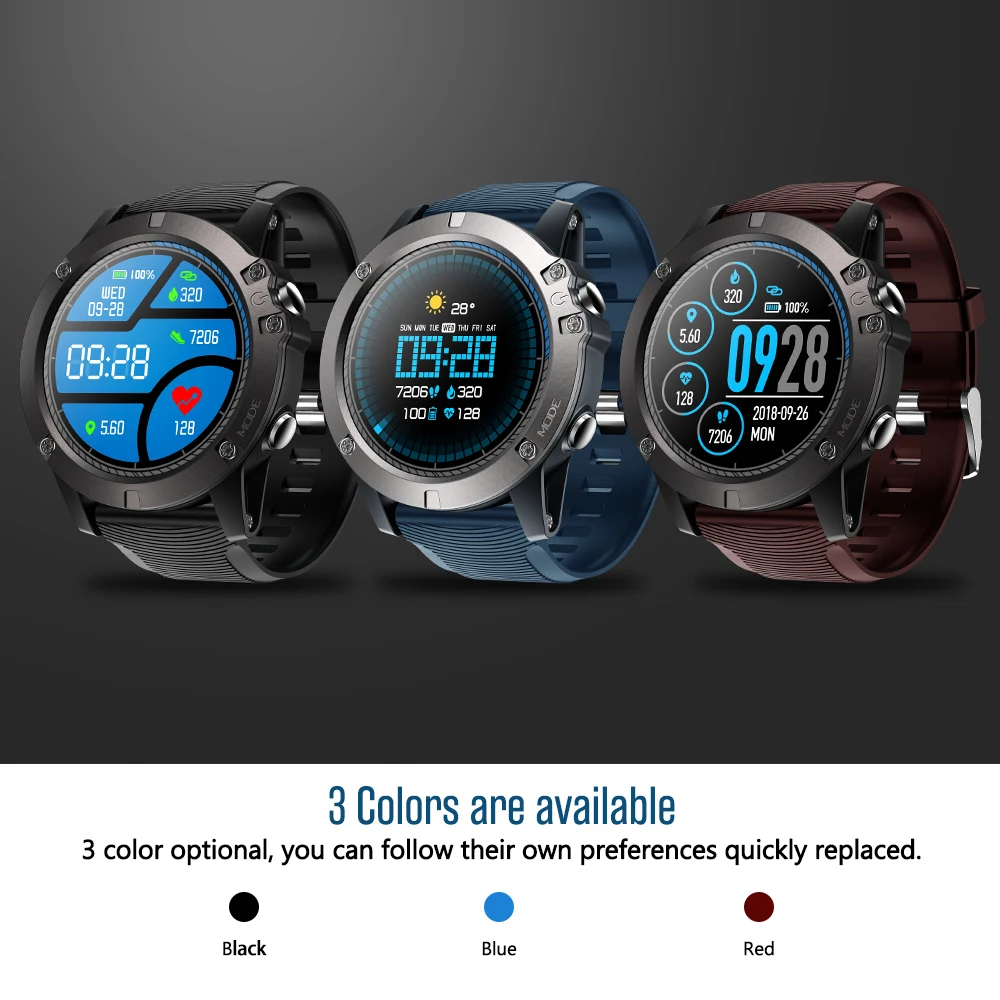 Новый Zeblaze VIBE 3 PRO ips цветной дисплей спортивные умные часы монитор сердечного