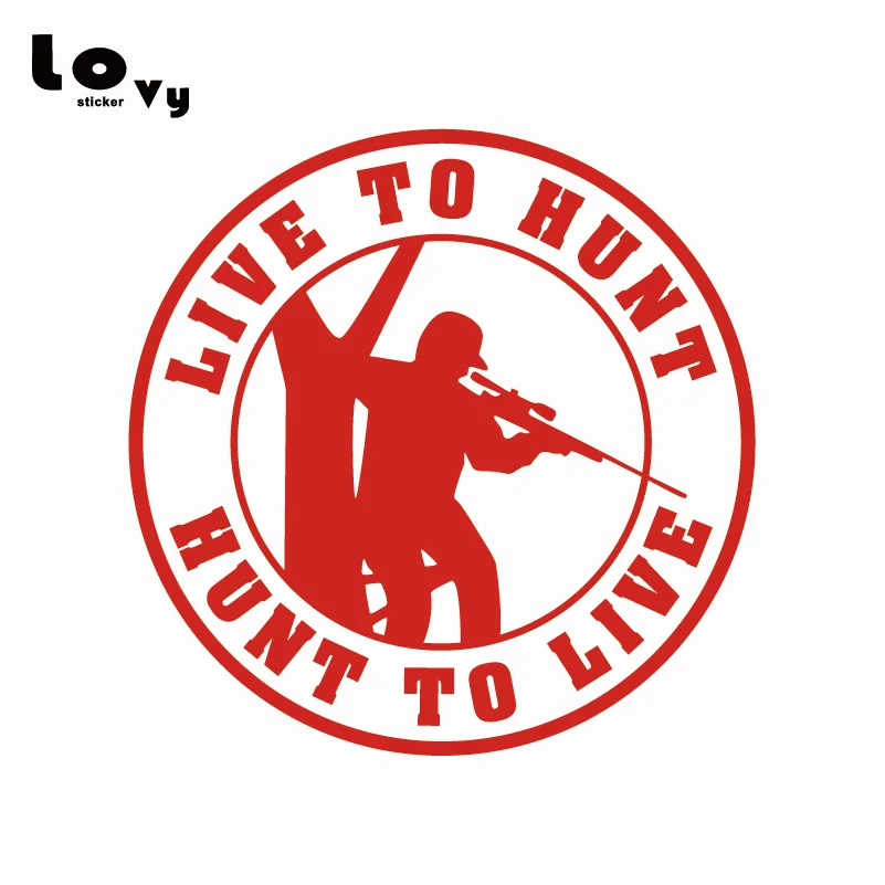 Виниловая наклейка для автомобиля Live To Hunt охотничьего оленя оконная дверь
