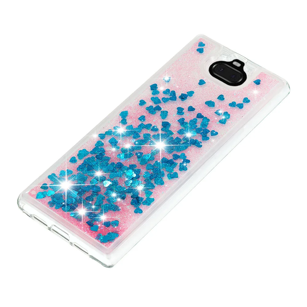 Блестящий жидкий зыбучий песок чехол для телефона Sony Xperia 1 10 Plus XZs XZ1 XZ2 XZ3 XA1 XA2 Ultra