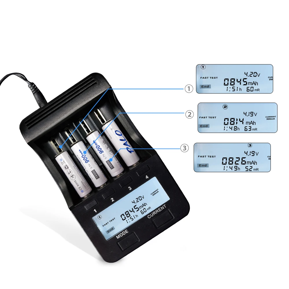 PALO 14500 900mAh 3 7 V литий ионная аккумуляторная батарея AA литиевая для светодиодных
