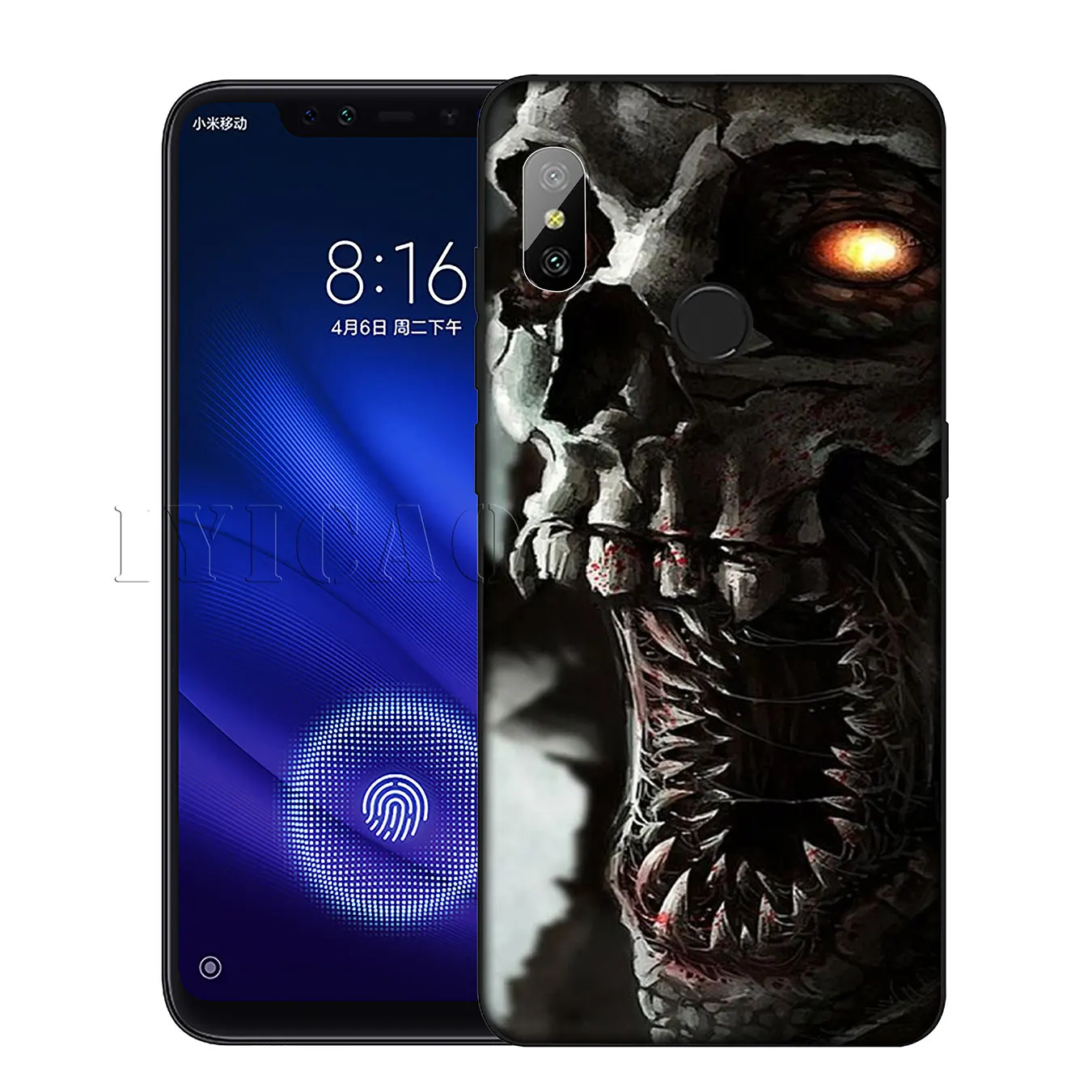 IYICAO Grim смерть с косой Скелет Забавный силиконовый мягкий чехол для Xiaomi Redmi 6A 5A