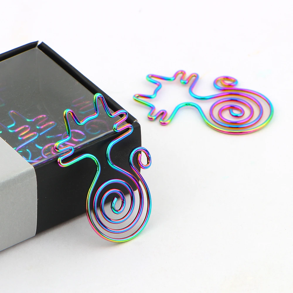 8 шт./лот милые радужные зажимы для кошек закладки инструменты скрапбукинга