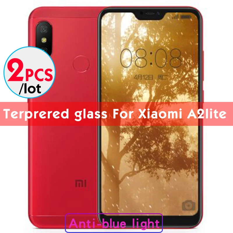 2 шт./лот закаленное Стекло для xiaomi mi на возраст 6, 8, 9, SE lite mi x max 2 3 Экран протектор для xiaomi 8 lite mi 9 A2 lite с защитой от УФ-излучения - Цвет: for xiaomi A2 lite