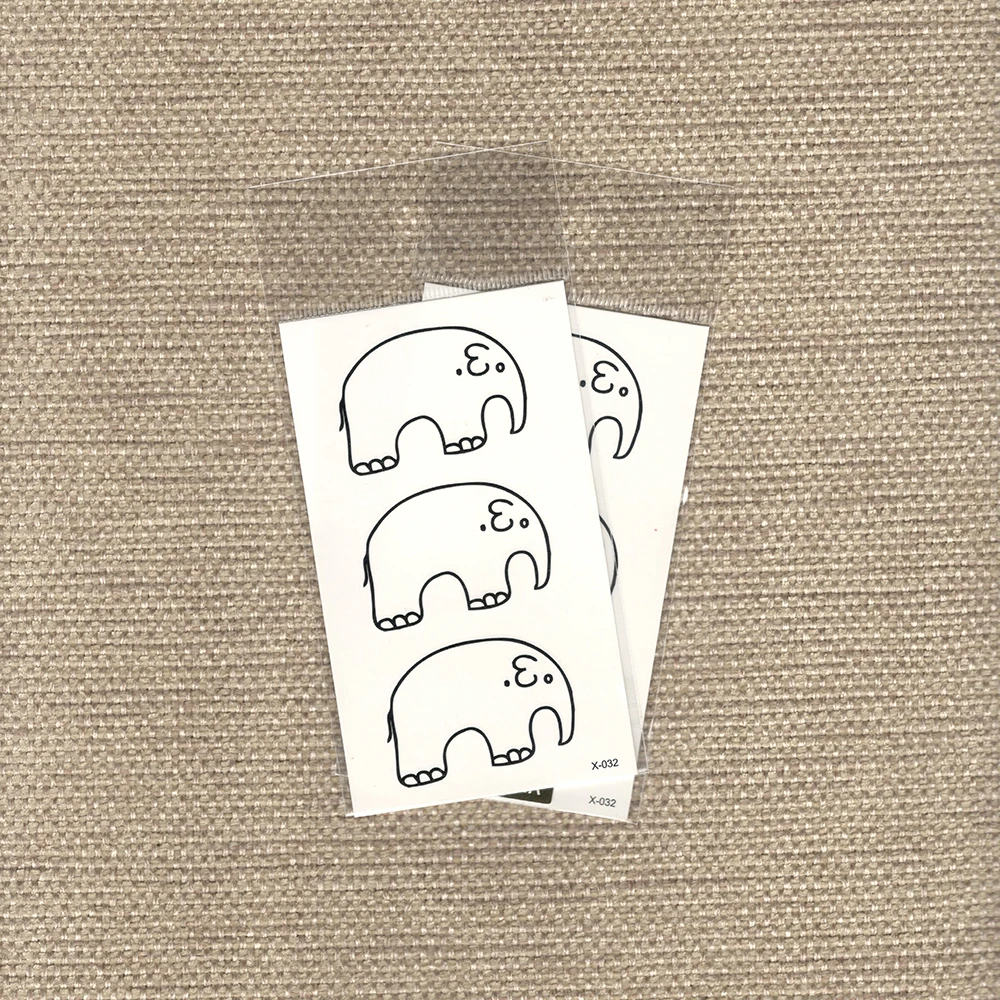 Искусственная временная татуировка с черными линиями милая фотография для