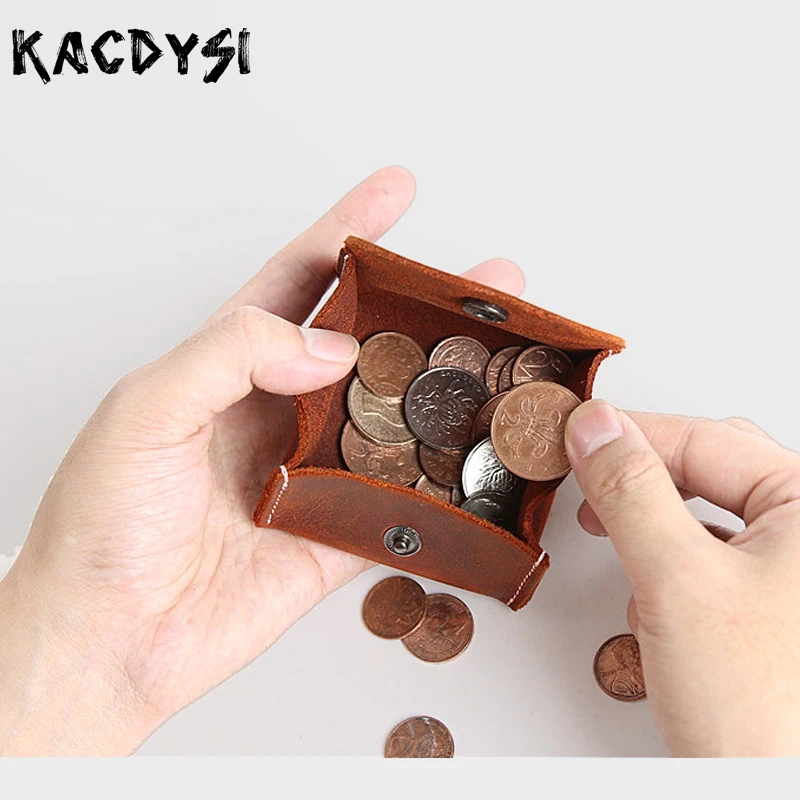 Оригинальный винтажный кошелек KACDYSI из натуральной воловьей кожи для мужчин и