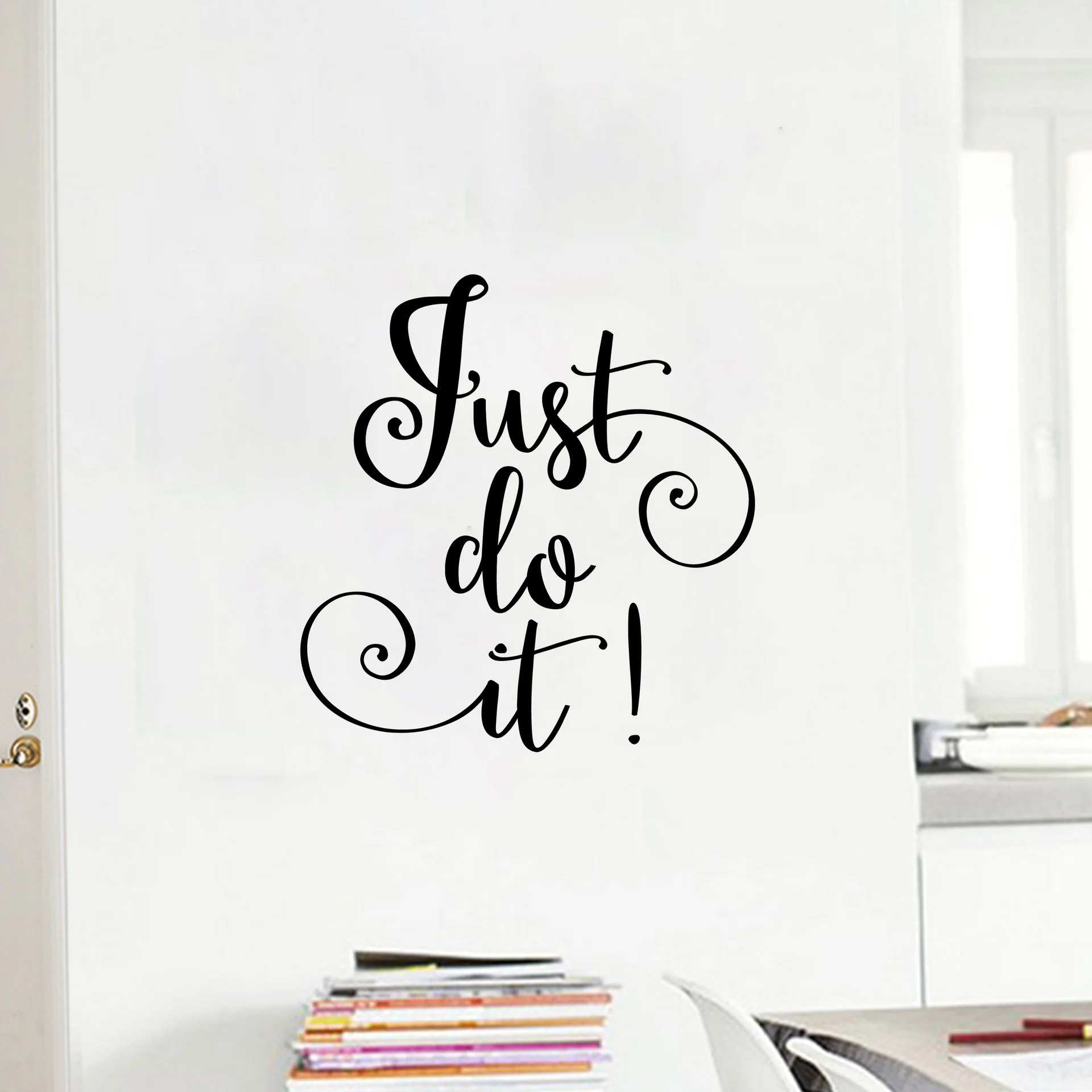 DIY виниловая настенная наклейка s &quotJust Do It&quot декоративная на стену Наклейка для