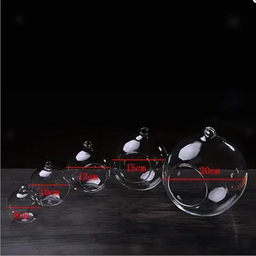 Прозрачная подвесная ваза для цветов контейнер террариума стеклянная наклейка