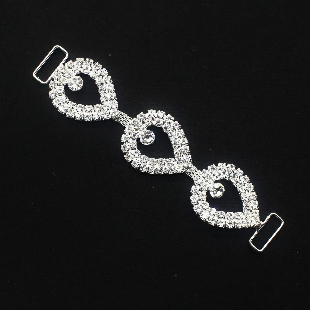 4 шт./лот 110 мм Стразы бикини пряжки Инструменты для наращивания волос кристалл