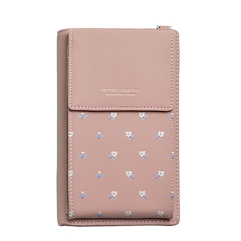 Dk Pink Мини-сумки через плечо, женские многофункциональные сумки с цветочным принтом, женские сумочки для сотового телефона, женские маленькие сумочки, женская сумка-мессенджер - Цвет: Dk Pink