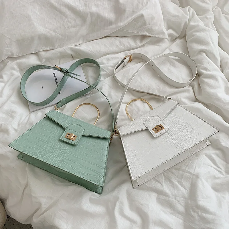 2019 женская маленькая квадратная сумка с узором из камня Модные Стильные Сумки