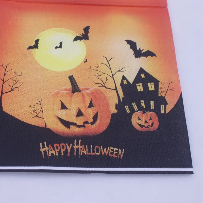 [RainLoong] и надписью &quotHappy Halloween&quot Бумага салфетки тыквы Cushaw для