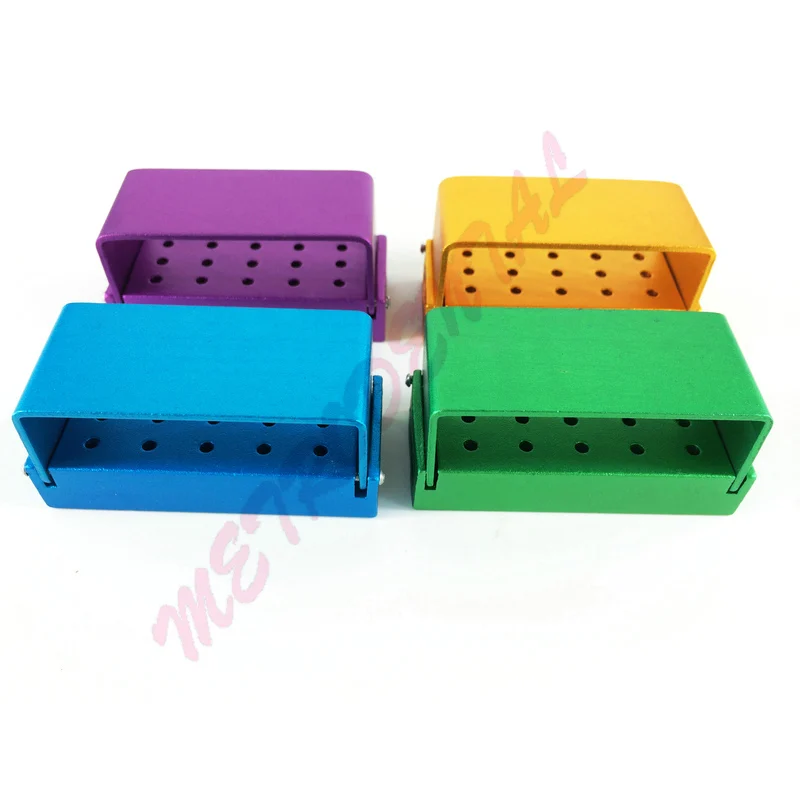 1 шт. алюминиевый сплав автоклав RA Bur Burs Holder/Bur Block Blocks 15 отверстий для